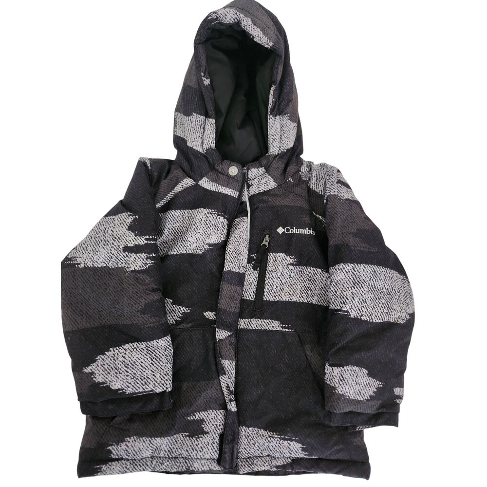 2-3 Columbia black and grey coat